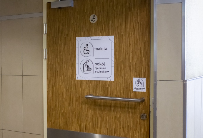 Toilet for disabled persons