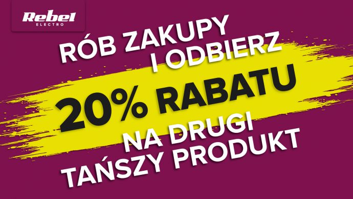 Rób zakupy i odbierz 20% rabatu