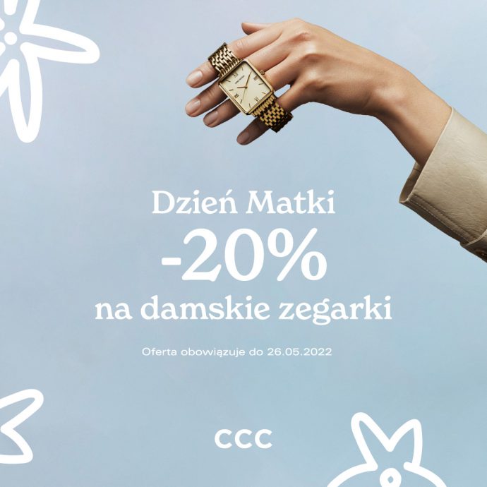 Dzień Matki w CCC -20% na damskie zegarki!